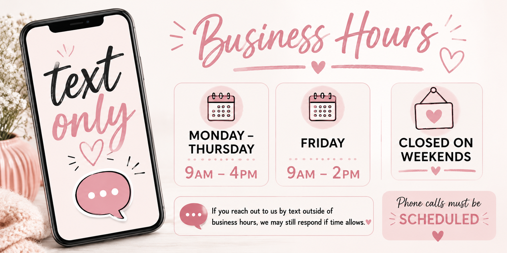 🕒 Business Hours & Contact Info 🕒